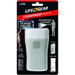 Life+gear 25-lumen Stormproof Power Failure Nightlight & Flashlight LGAA3860635