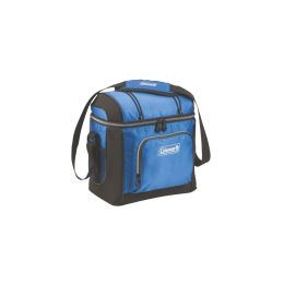 Coleman 16-Can Soft Cooler With Hard Liner Blue
