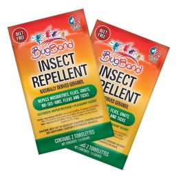 BugBand Towelettes Foil Four Two-Paks (Case of 12)