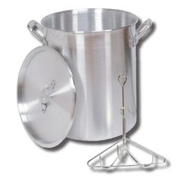 King Kooker #30PK- 30 Qt. Aluminum Turkey Pot - Rack - Lid