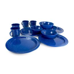 Alpine Mountain Gear 4 Person Enamel Dinning Set