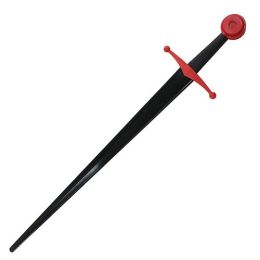 Single Hand Sprrng Sword-Blk BldRed Hilt