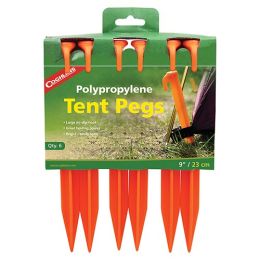 9" Tent Pegs - pkg of 6