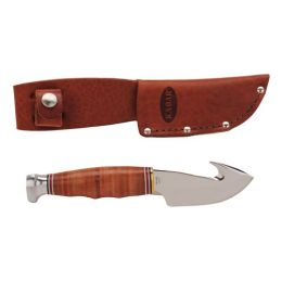 Game Hook Stacked Leather Handle