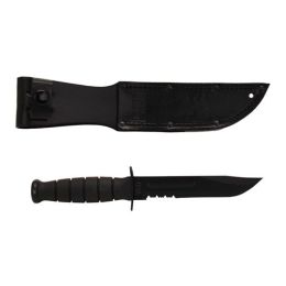 Fixed Blade/Serrated Edge Black