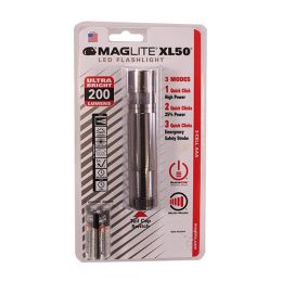 XL 50 3-Cell AAA LED Blister Pack  Gray